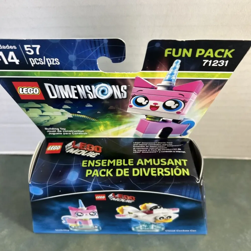 LEGO Dimensions 71231 Unikitty Fun Pack Sealed Cloud Cuckoo Car 57 Pc New In Box